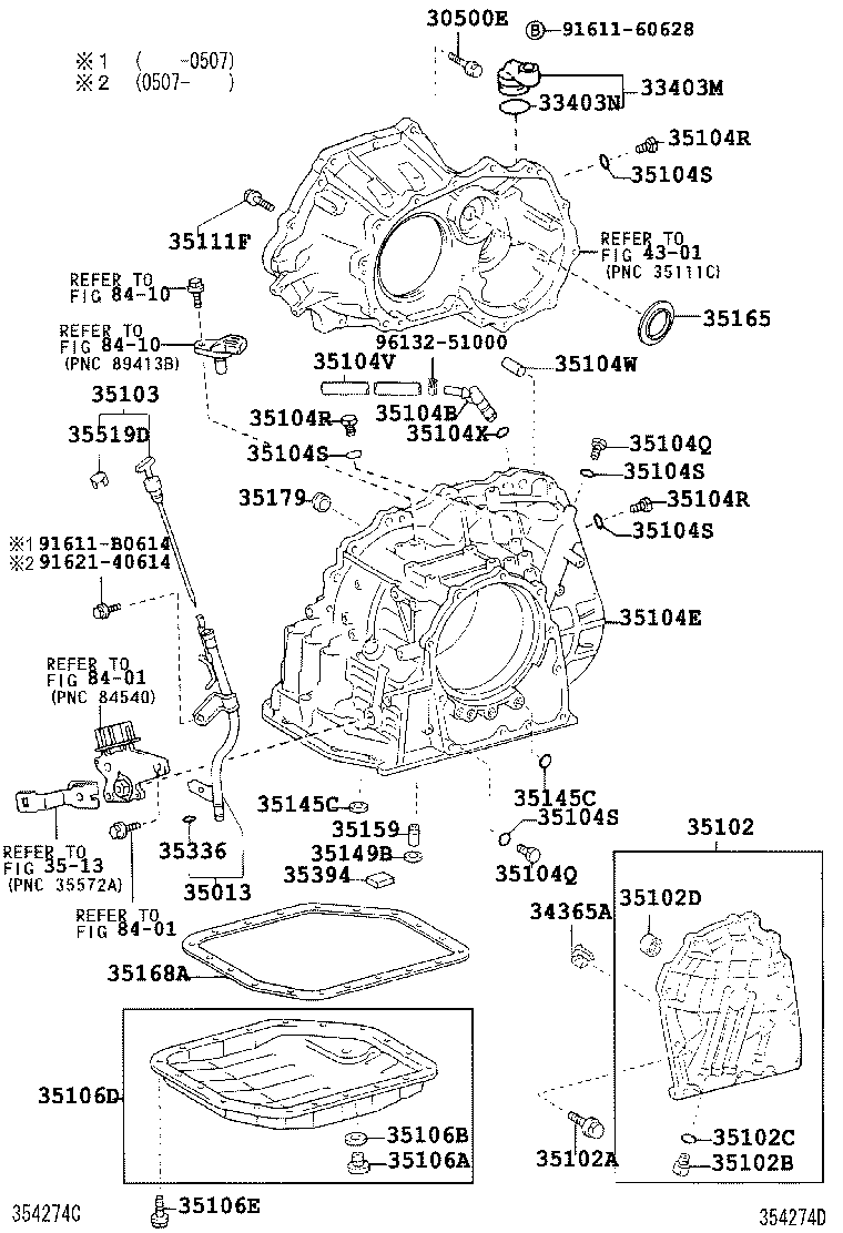  TOYOTA XA |  TRANSMISSION CASE OIL PAN ATM