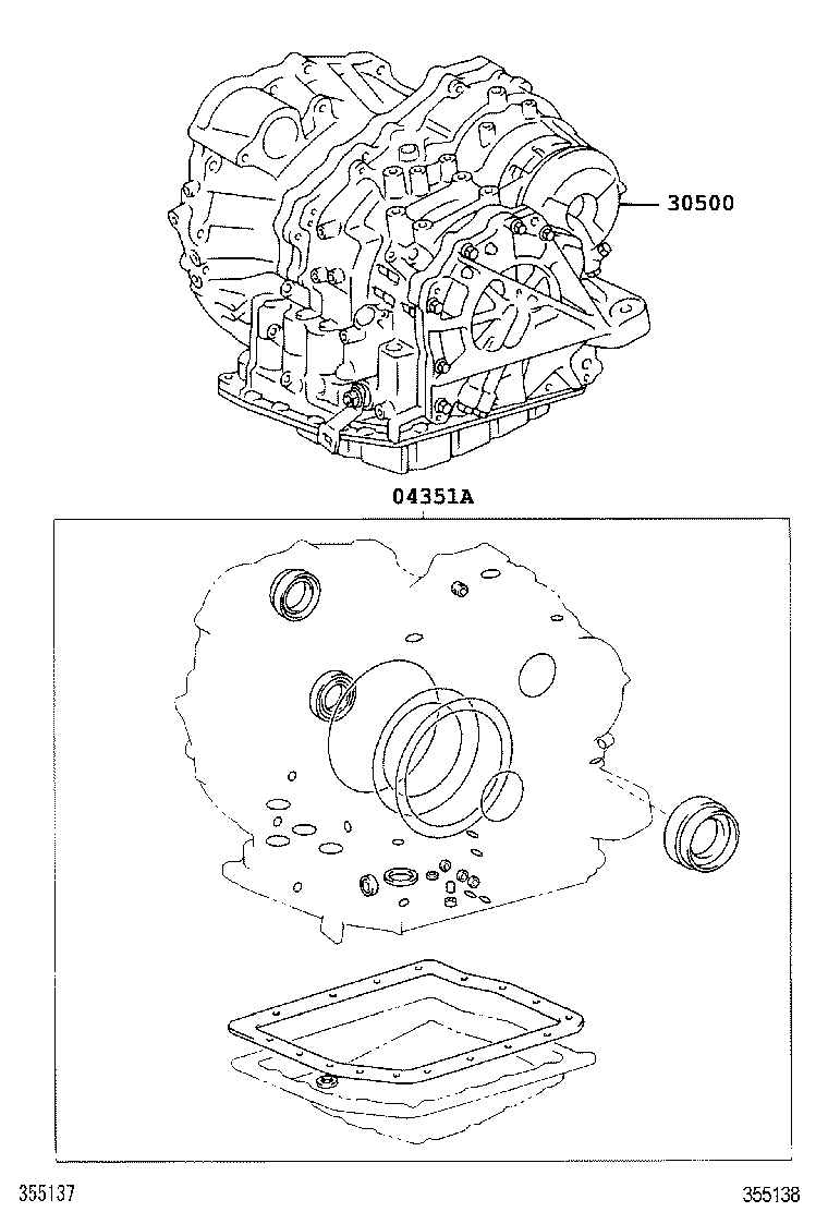  ALPHARD |  TRANSAXLE OR TRANSMISSION ASSY GASKET KIT ATM