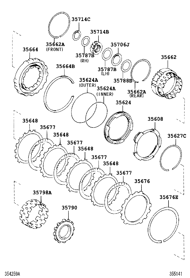  ALPHARD |  CENTER SUPPORT PLANETARY SUN GEAR ATM