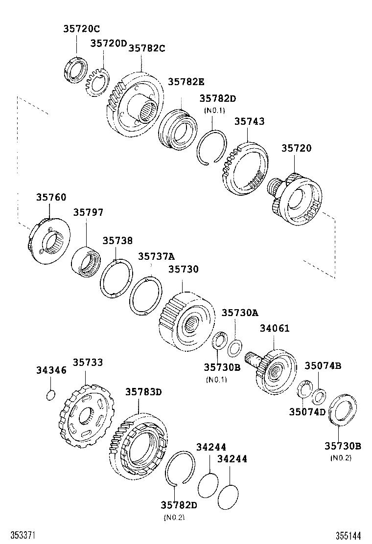  ALPHARD |  PLANETARY GEAR REVERSE PISTON COUNTER GEAR ATM