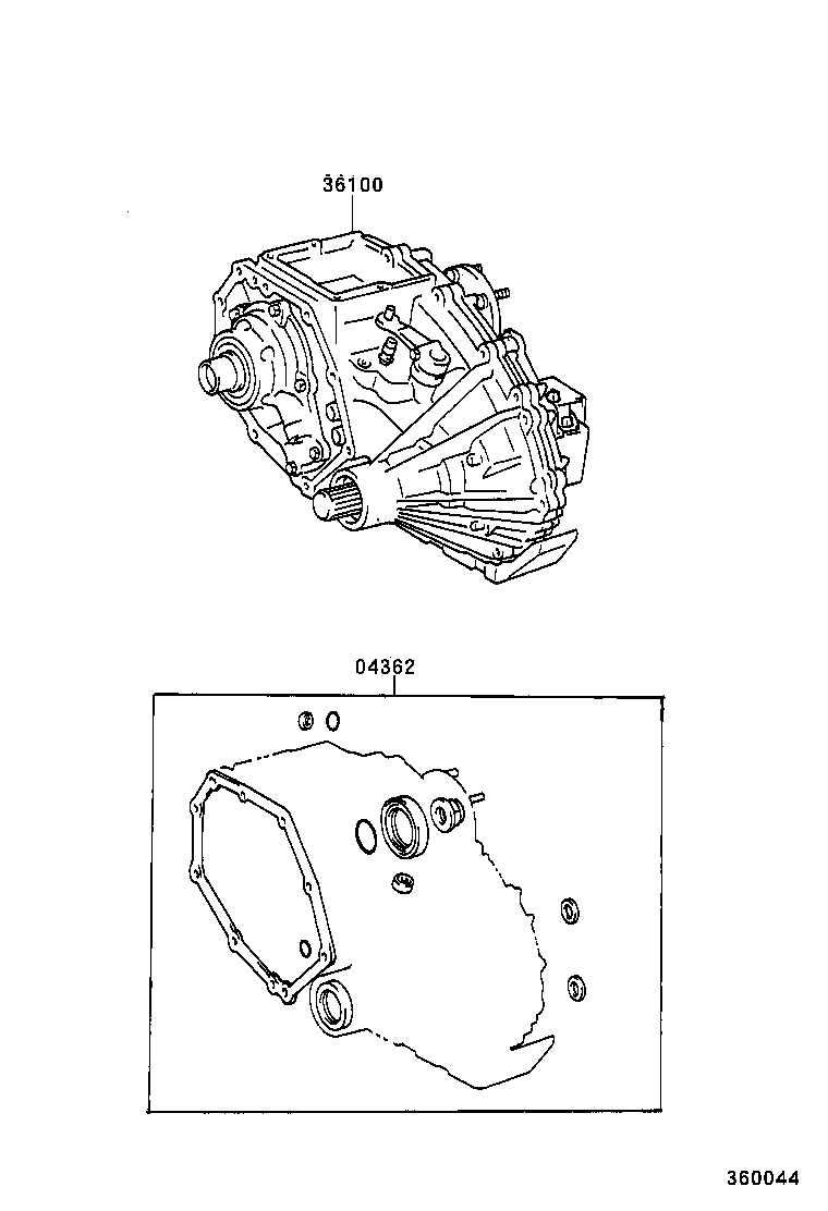  HIACE VAN COMUTER |  TRANSFER ASSEMBLY GASKET KIT