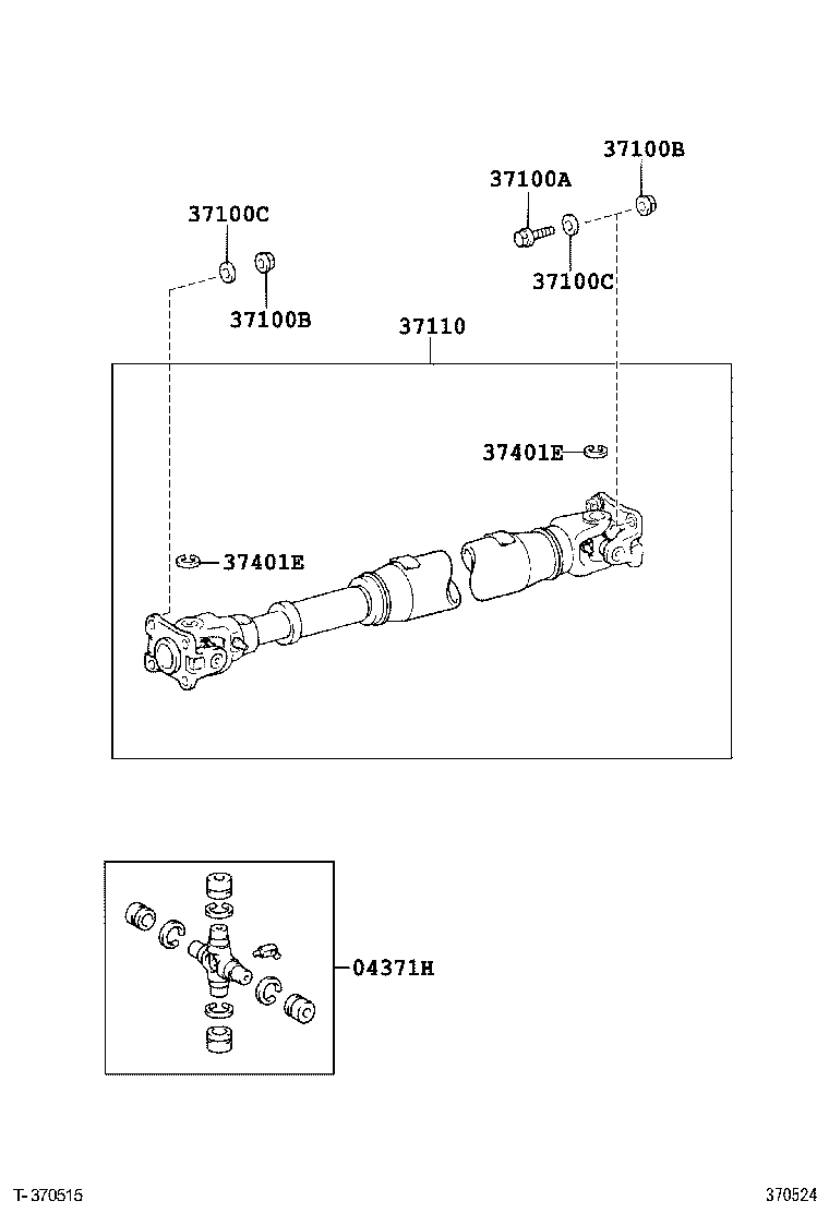  4RUNNER |  PROPELLER SHAFT UNIVERSAL JOINT