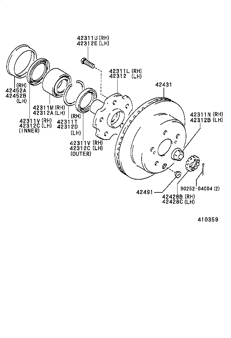  CROWN |  REAR AXLE SHAFT HUB