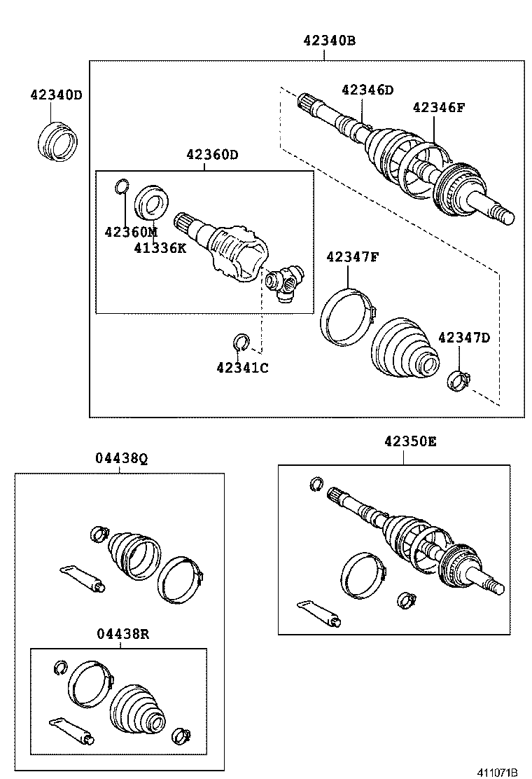  MR2 |  REAR AXLE SHAFT HUB