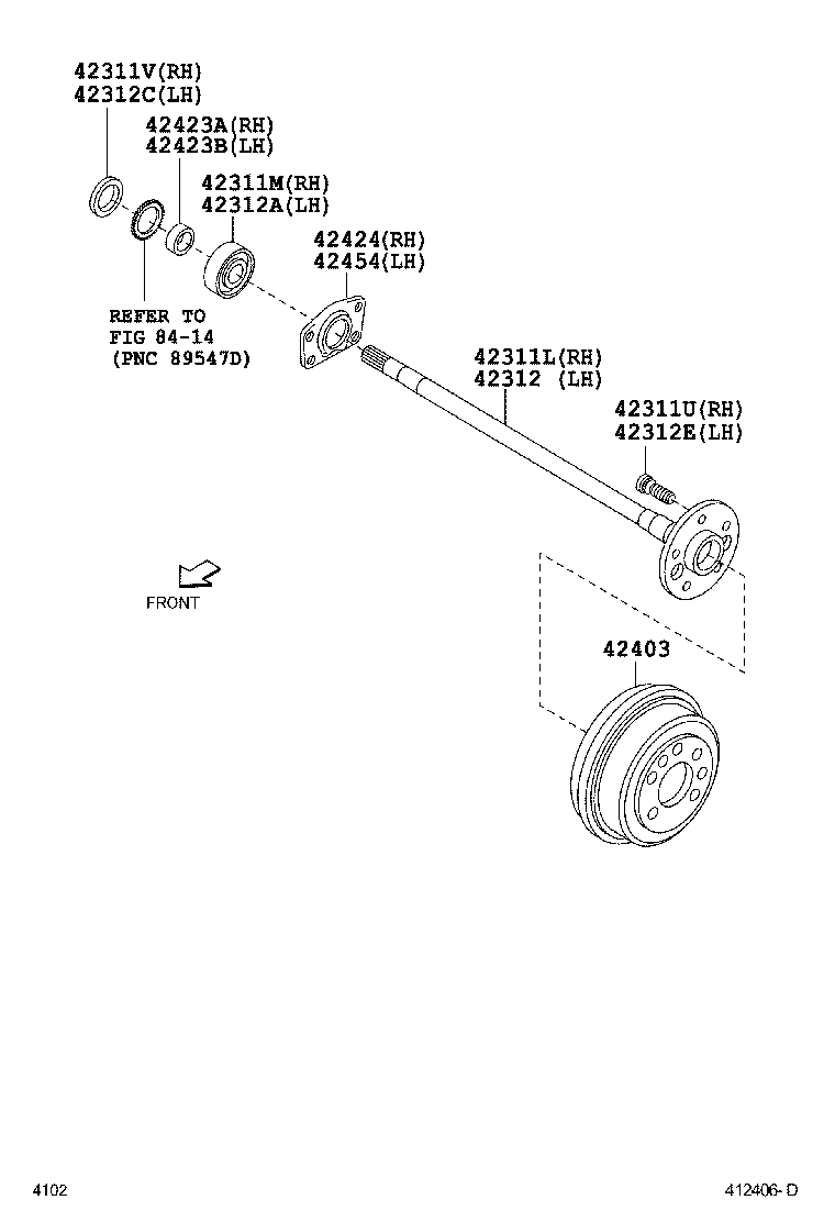  RUSH |  REAR AXLE SHAFT HUB