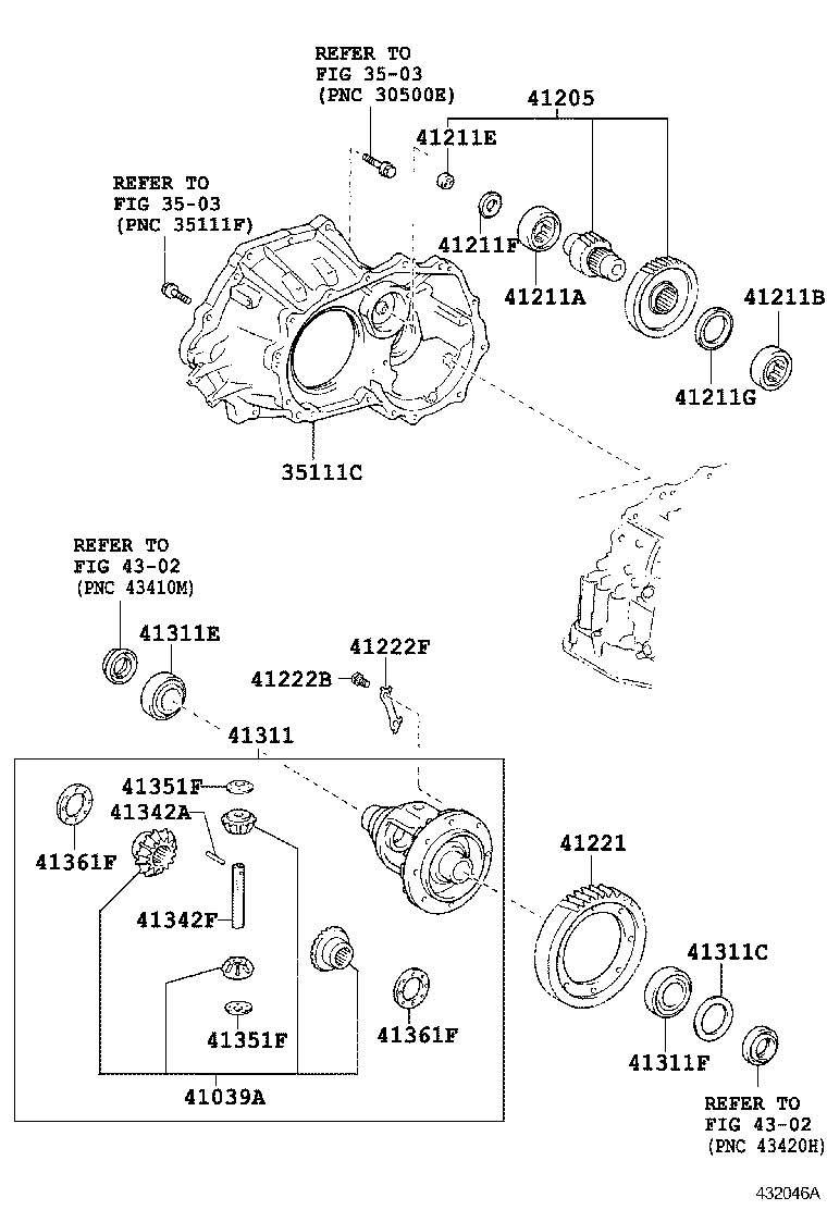  WISH |  FRONT AXLE HOUSING DIFFERENTIAL