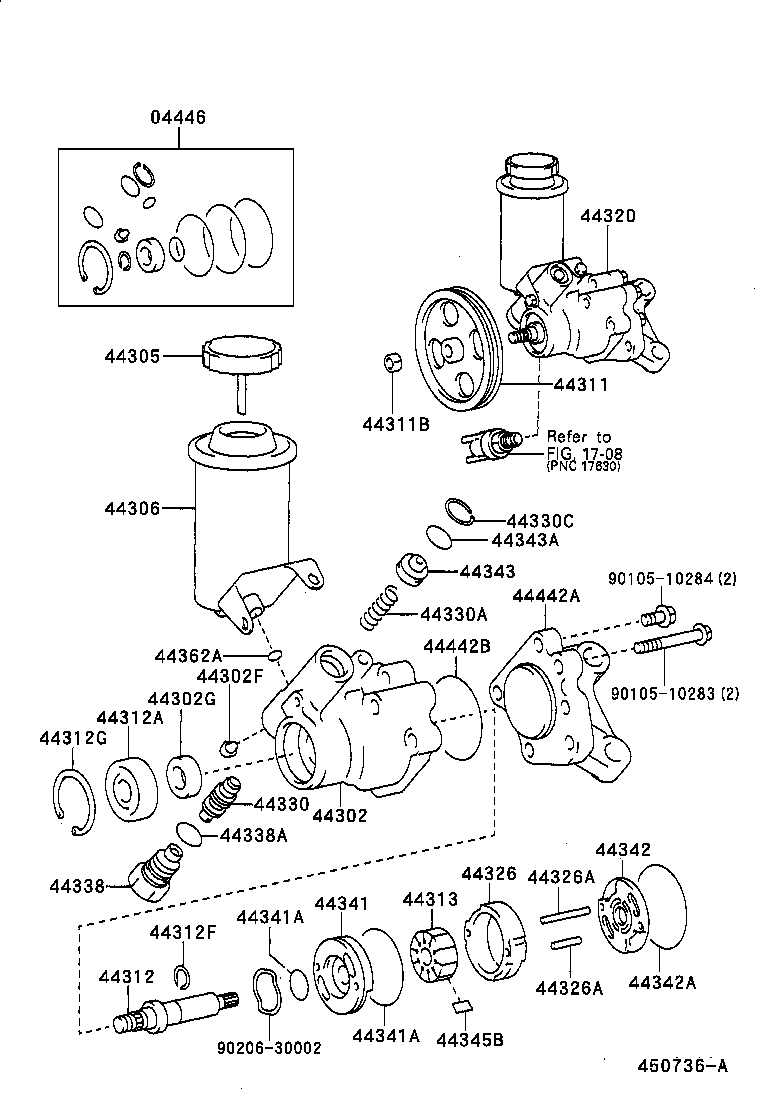  LS400 |  VANE PUMP RESERVOIR POWER STEERING