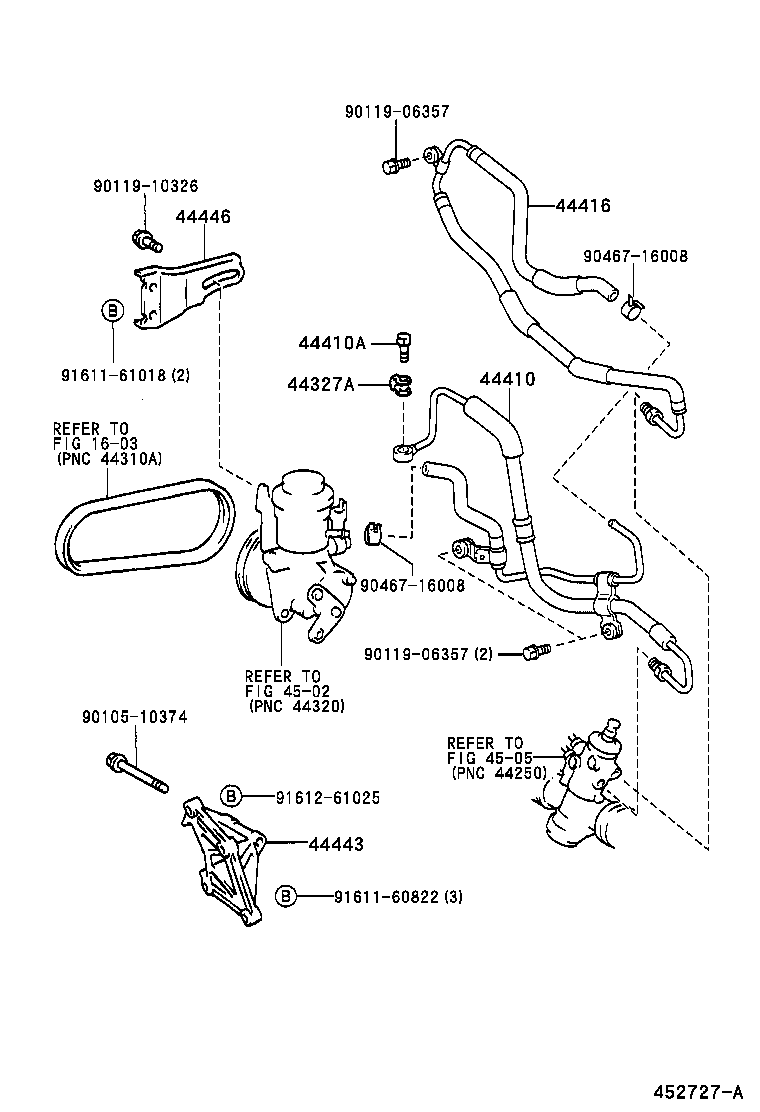  COROLLA SED WG |  POWER STEERING TUBE