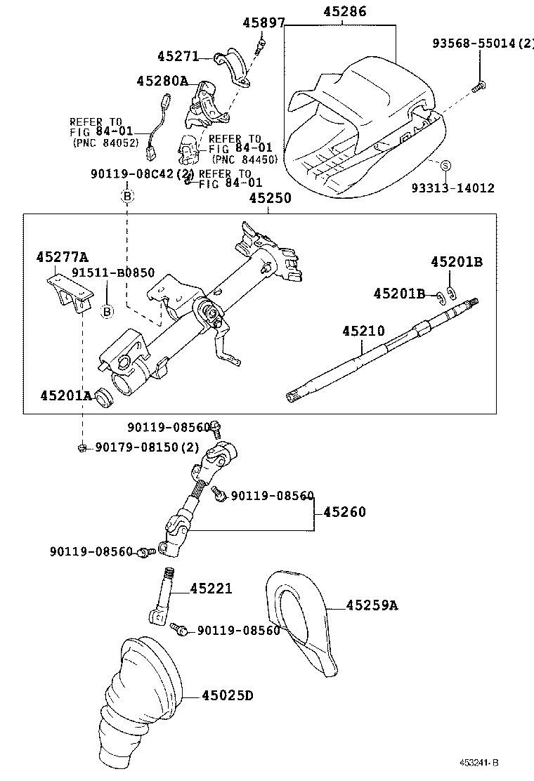  CELICA |  STEERING COLUMN SHAFT