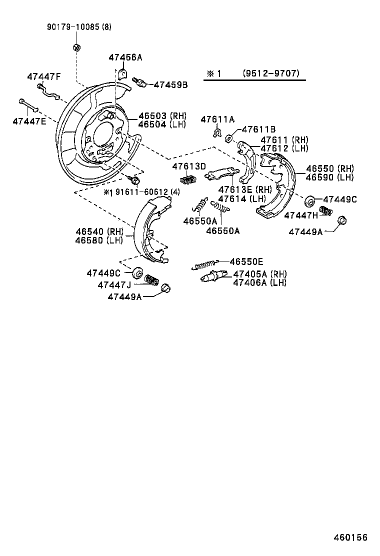  CROWN |  PARKING BRAKE CABLE