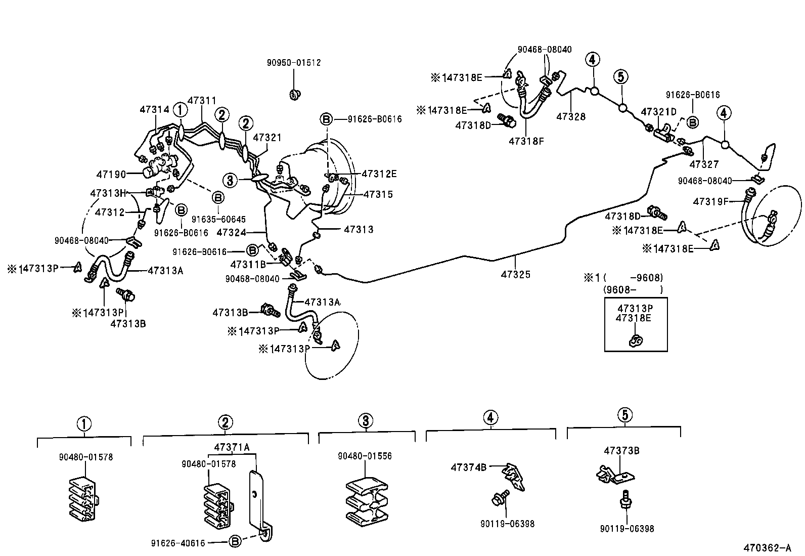  CROWN |  BRAKE TUBE CLAMP