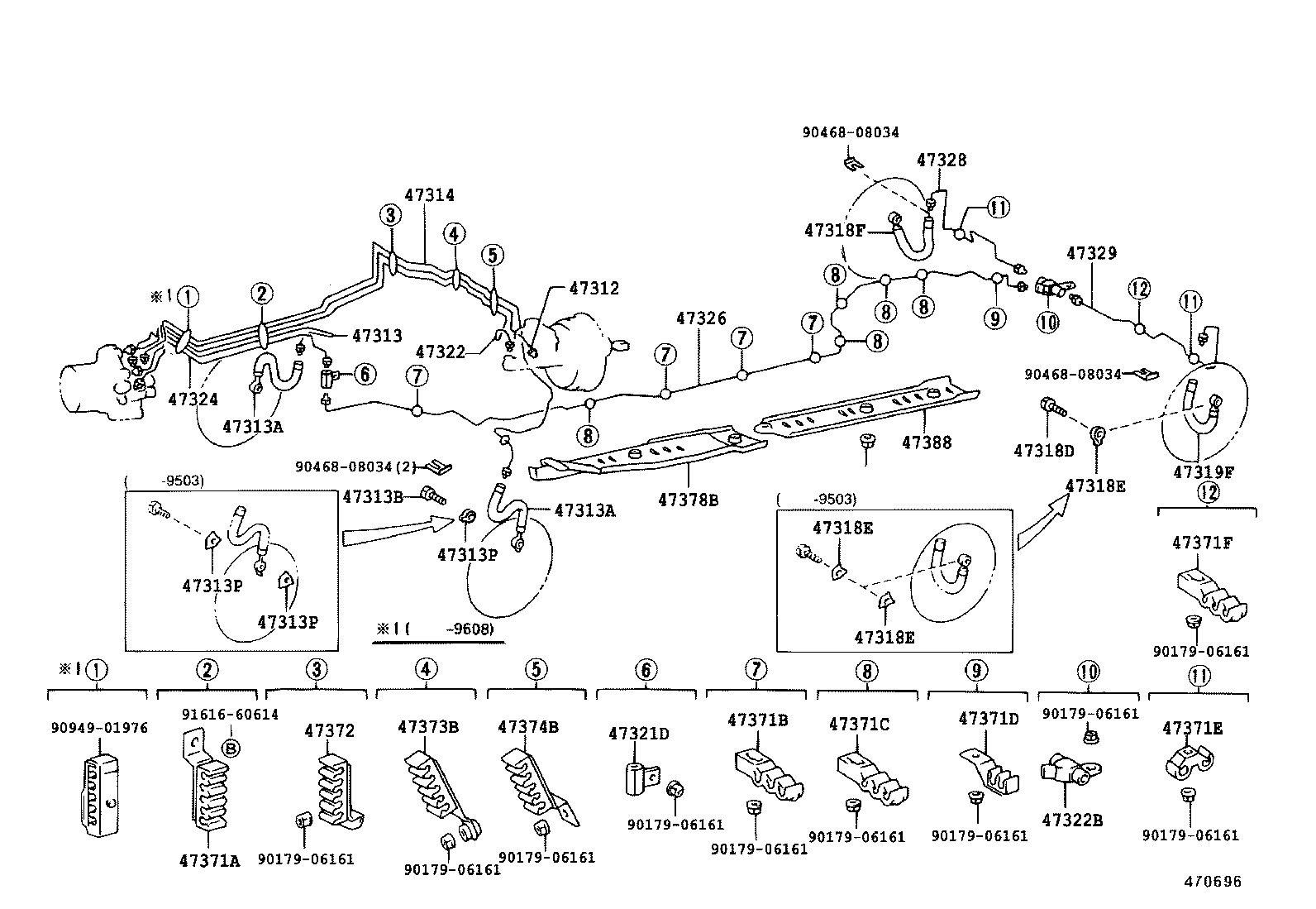  LS400 |  BRAKE TUBE CLAMP