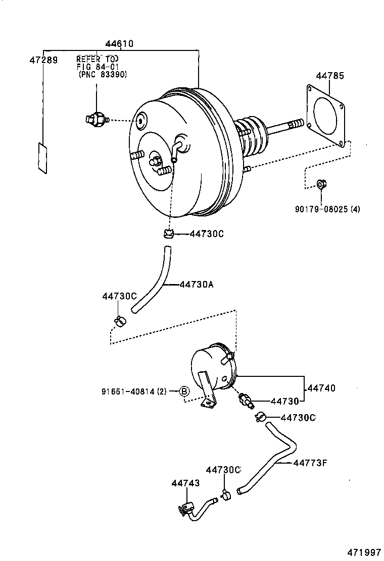  T U V |  BRAKE BOOSTER VACUUM TUBE