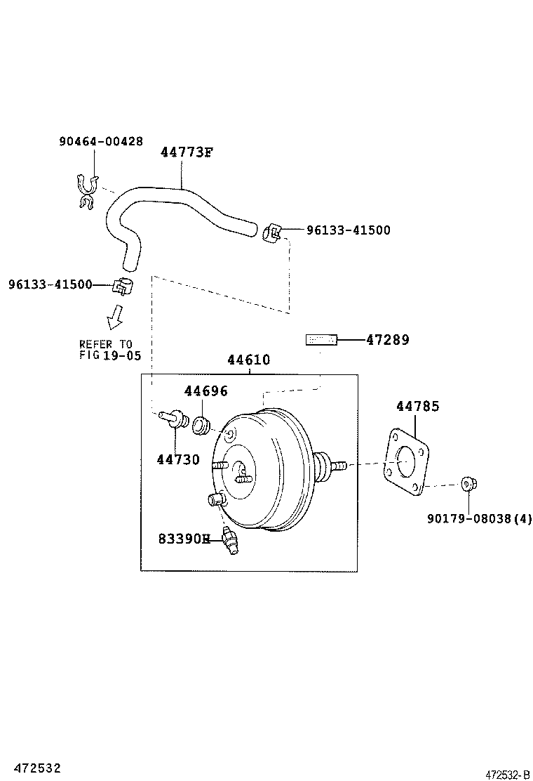  RAV4 |  BRAKE BOOSTER VACUUM TUBE