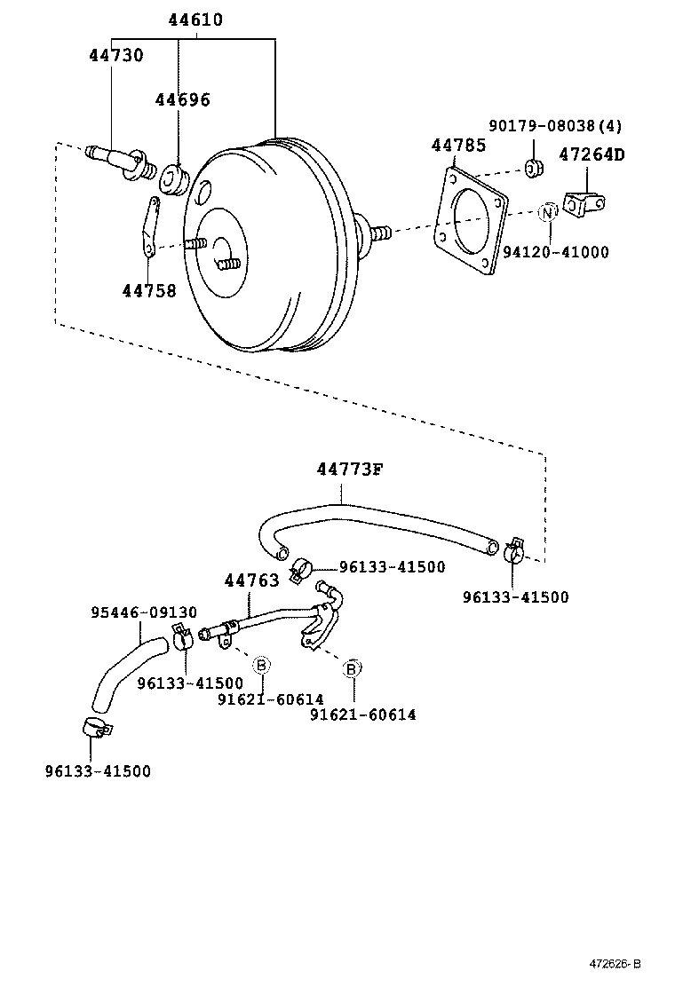  COROLLA ASIA INDIA |  BRAKE BOOSTER VACUUM TUBE