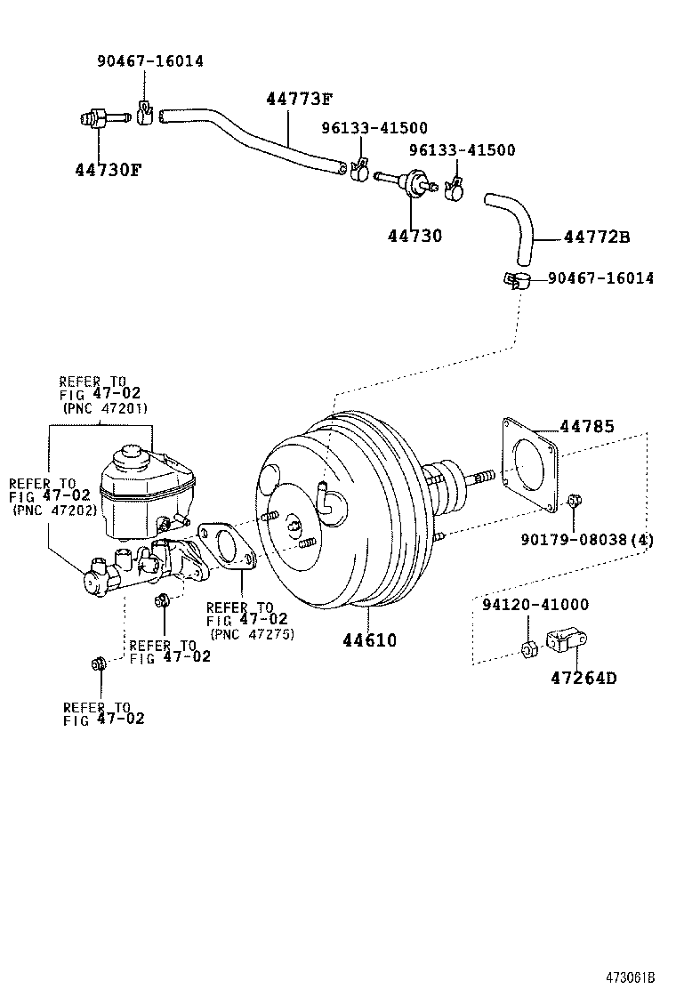  CAMRY AUSTRALIA |  BRAKE BOOSTER VACUUM TUBE