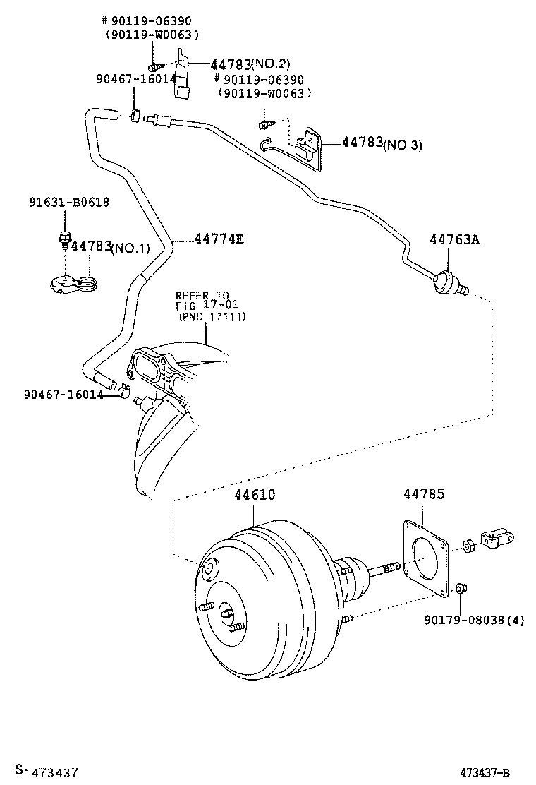  AVENSIS |  BRAKE BOOSTER VACUUM TUBE