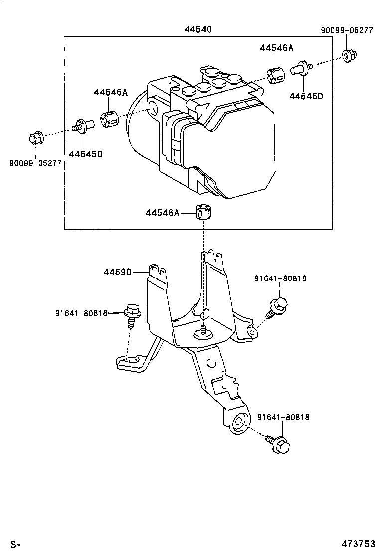  PICNIC AVENSIS VERSO |  BRAKE TUBE CLAMP