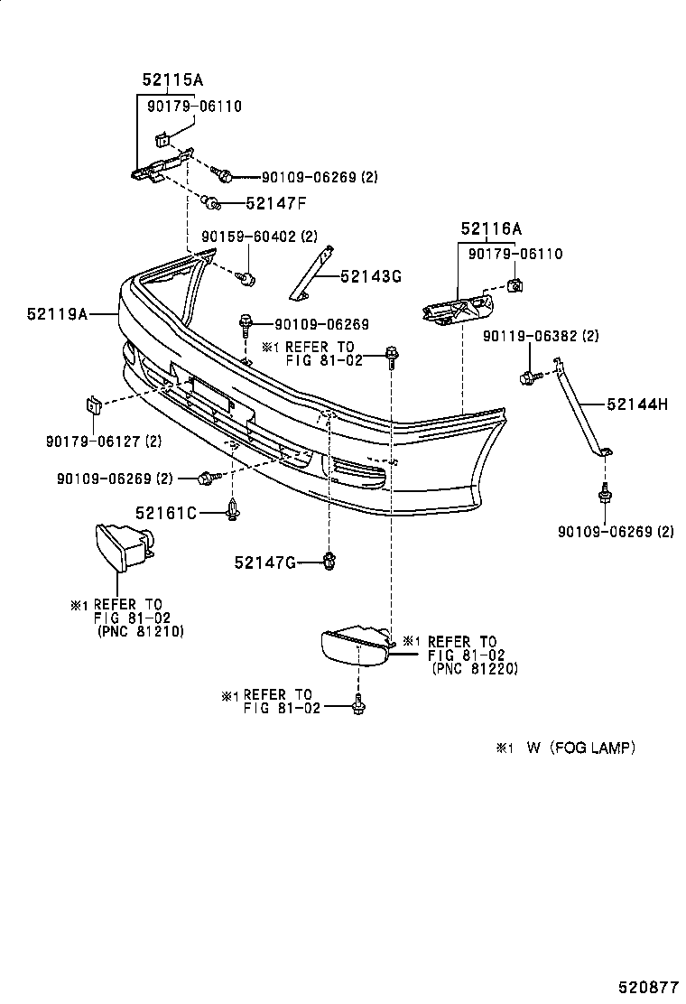  QUALIS |  FRONT BUMPER BUMPER STAY