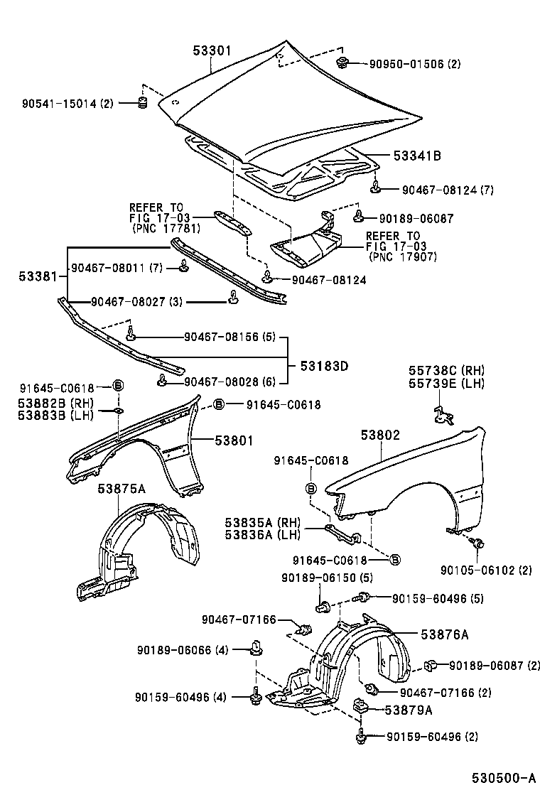  CROWN |  HOOD FRONT FENDER