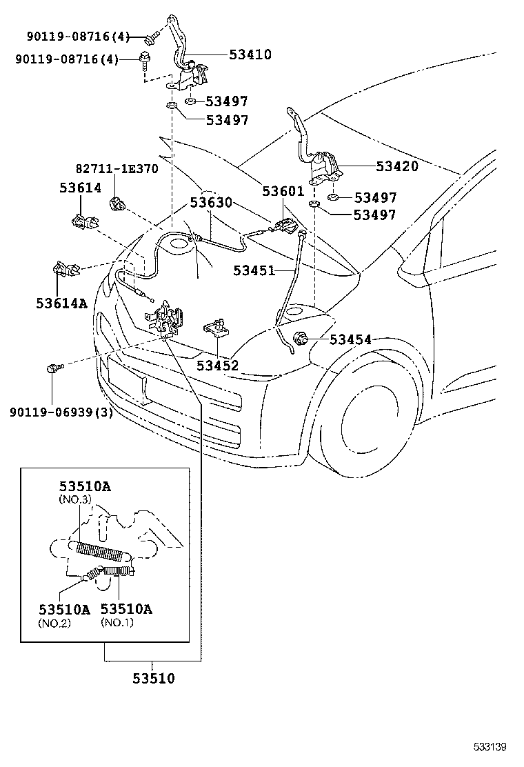  RACTIS |  HOOD LOCK HINGE