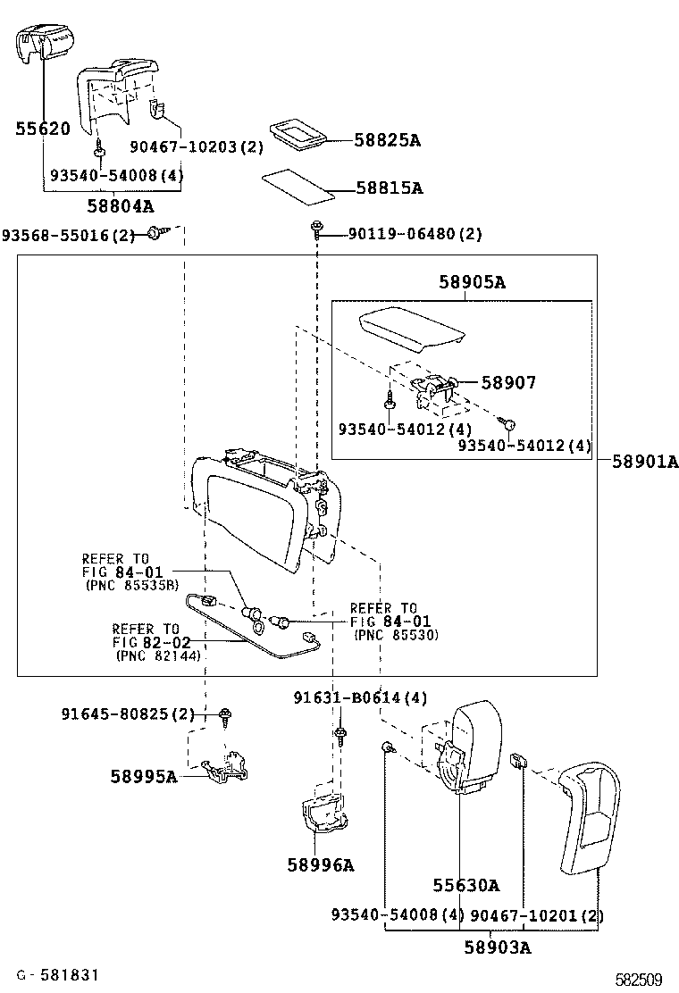  PRIUS CHINA |  CONSOLE BOX BRACKET