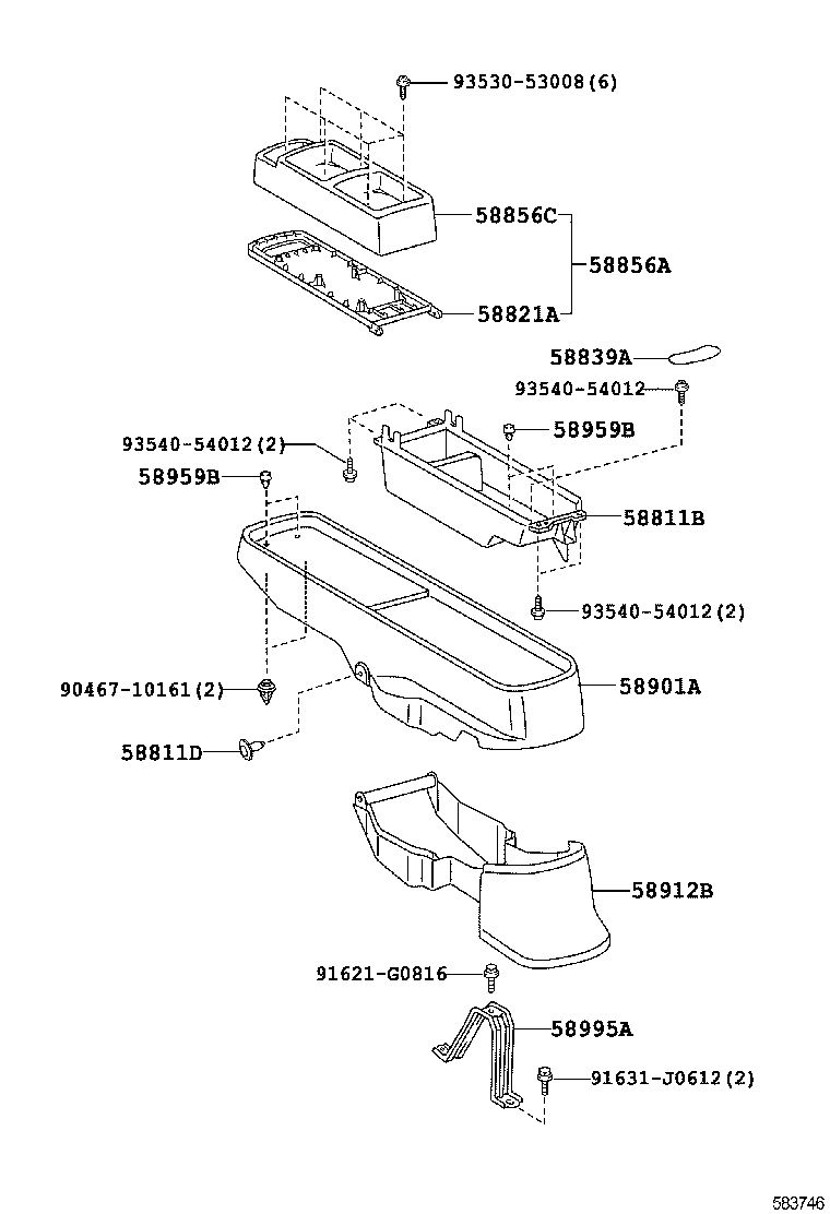  RACTIS |  CONSOLE BOX BRACKET