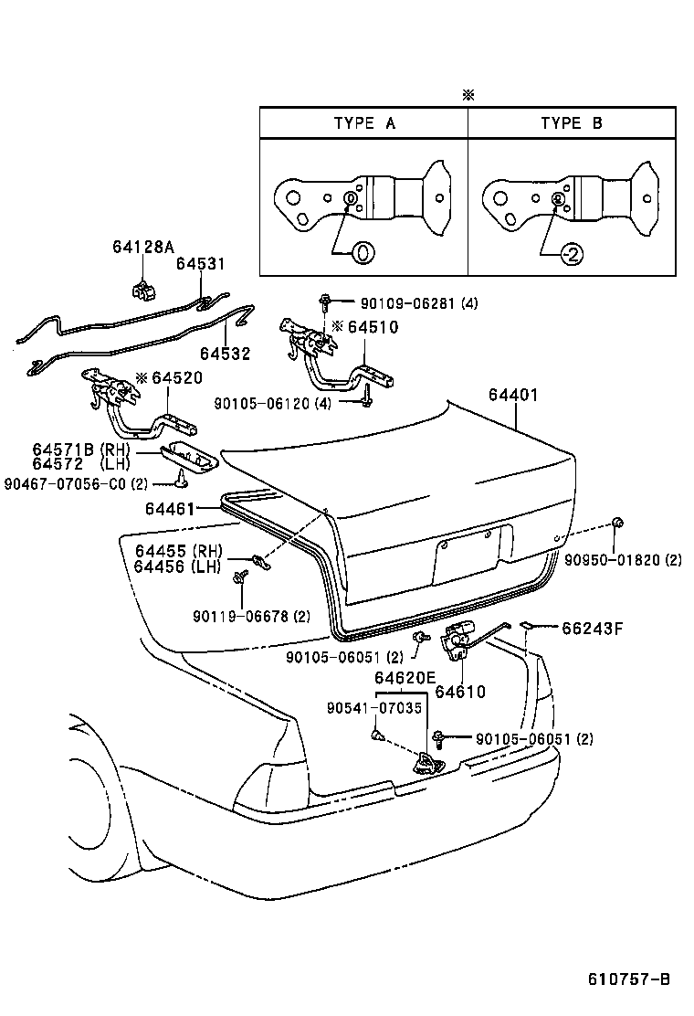  CROWN |  LUGGAGE COMPARTMENT DOOR LOCK