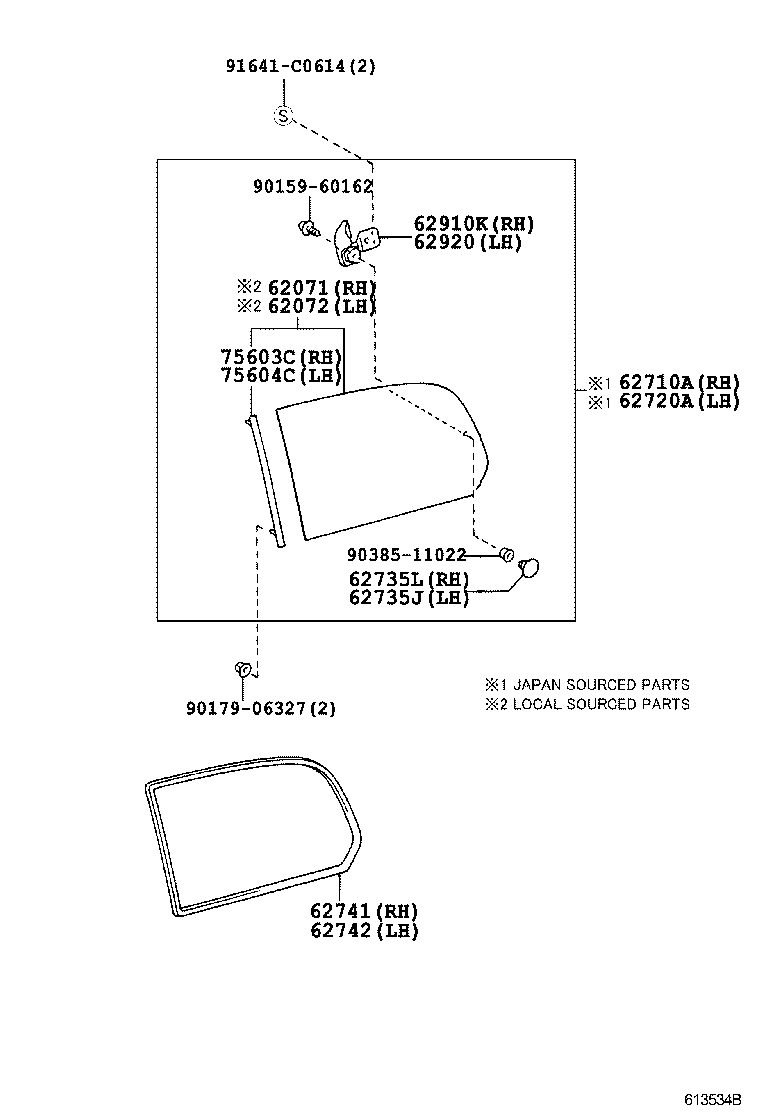  LAND CRUISER 100 105 |  SIDE WINDOW