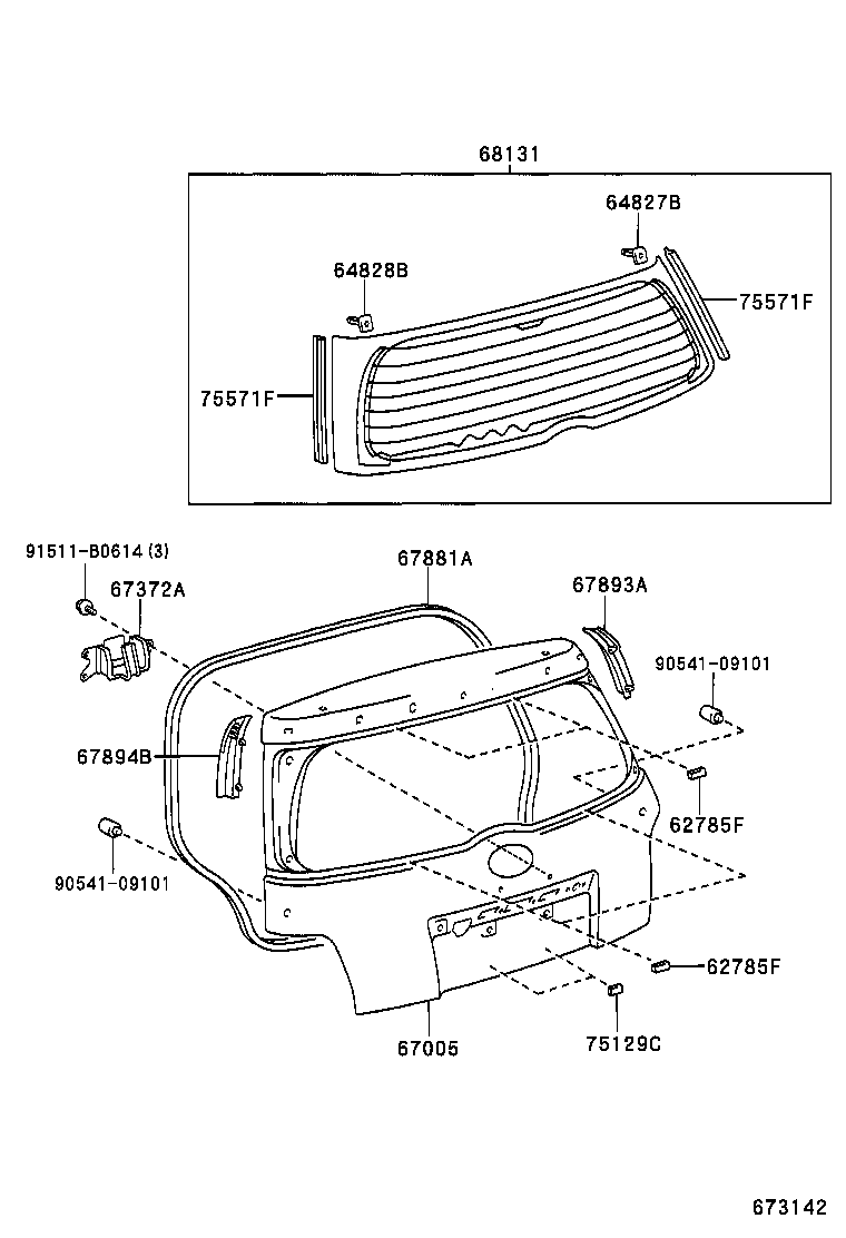  TOYOTA XA |  BACK DOOR PANEL GLASS