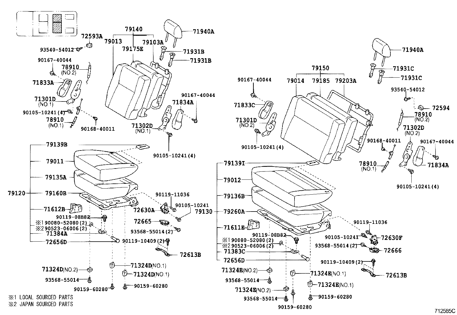  T U V |  SEAT SEAT TRACK