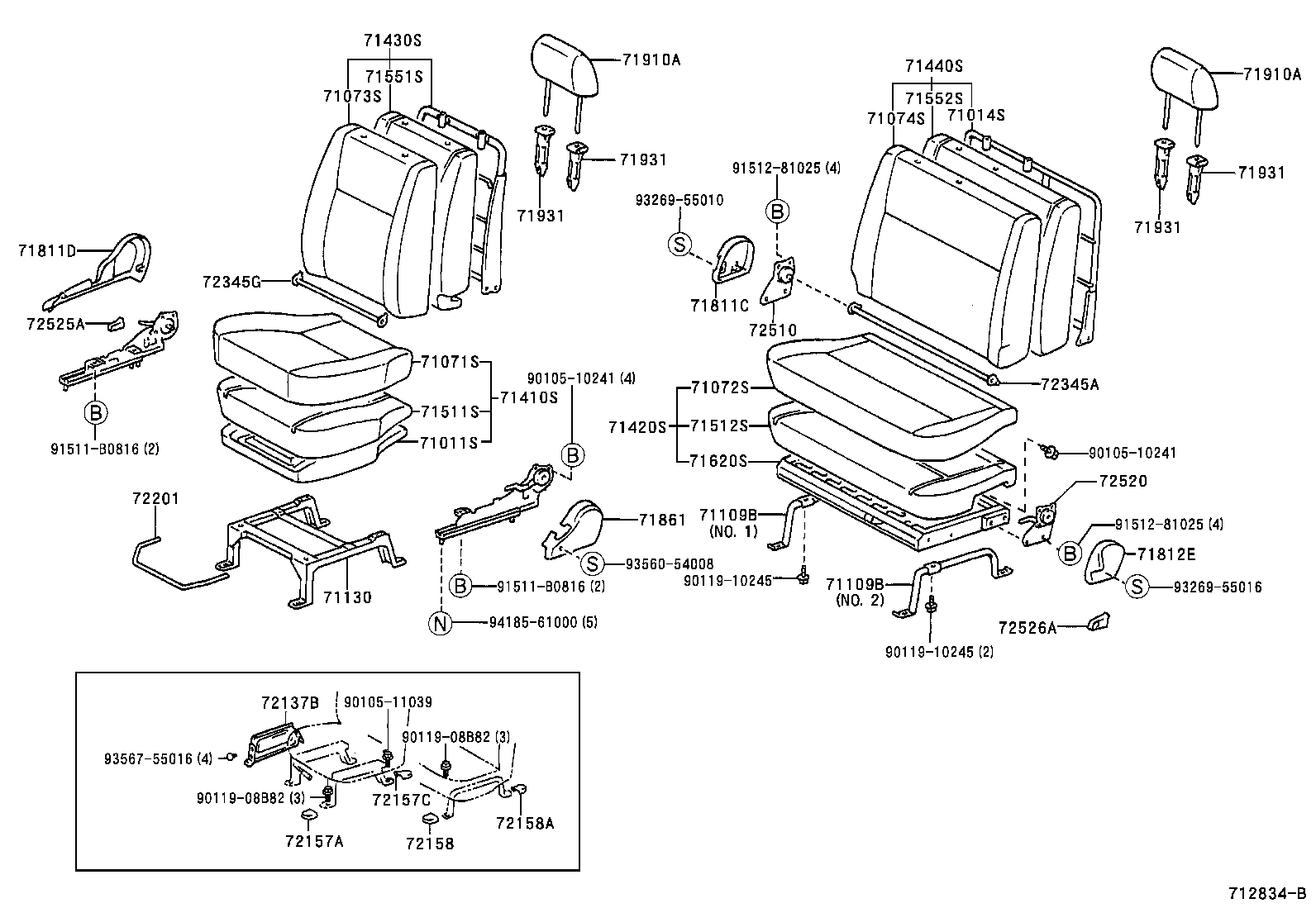  T U V |  SEAT SEAT TRACK