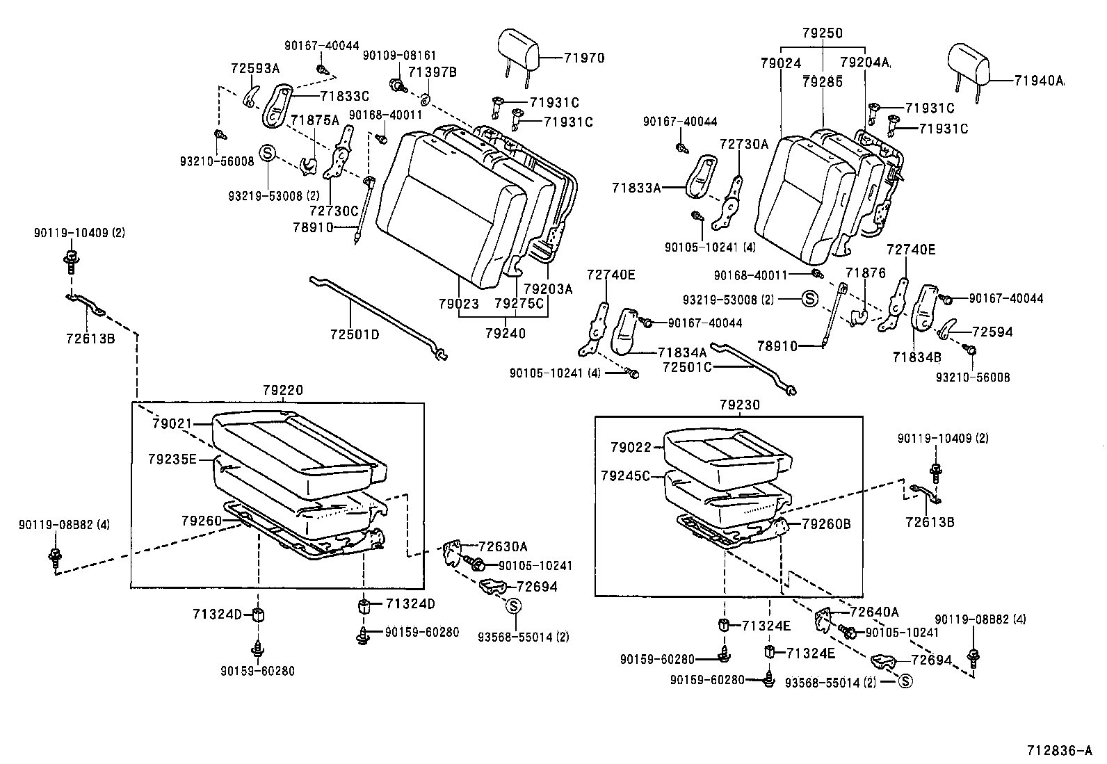  T U V |  SEAT SEAT TRACK