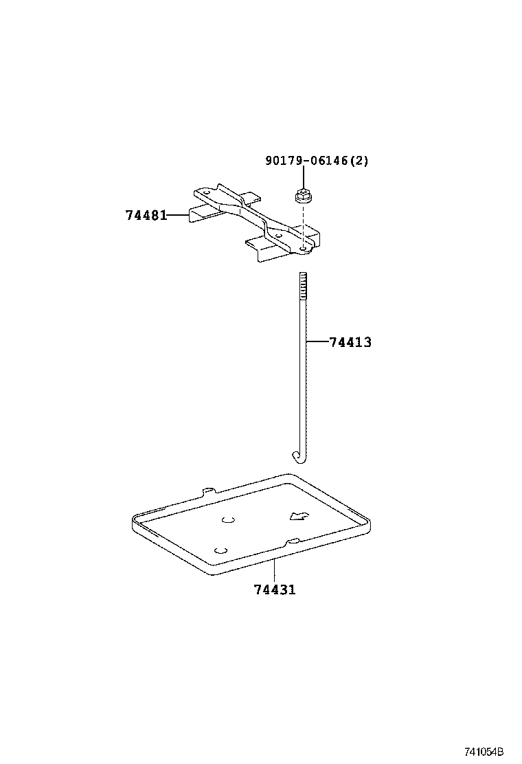  TOYOTA XA |  BATTERY CARRIER