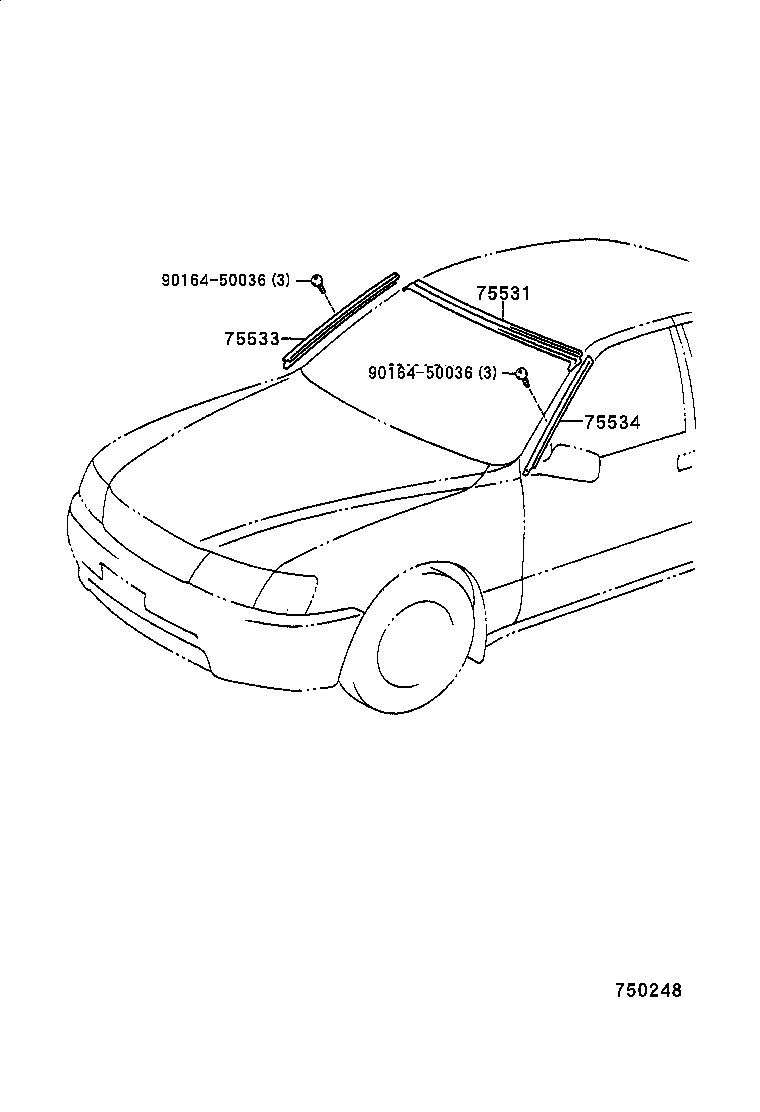  LS400 |  FRONT MOULDING