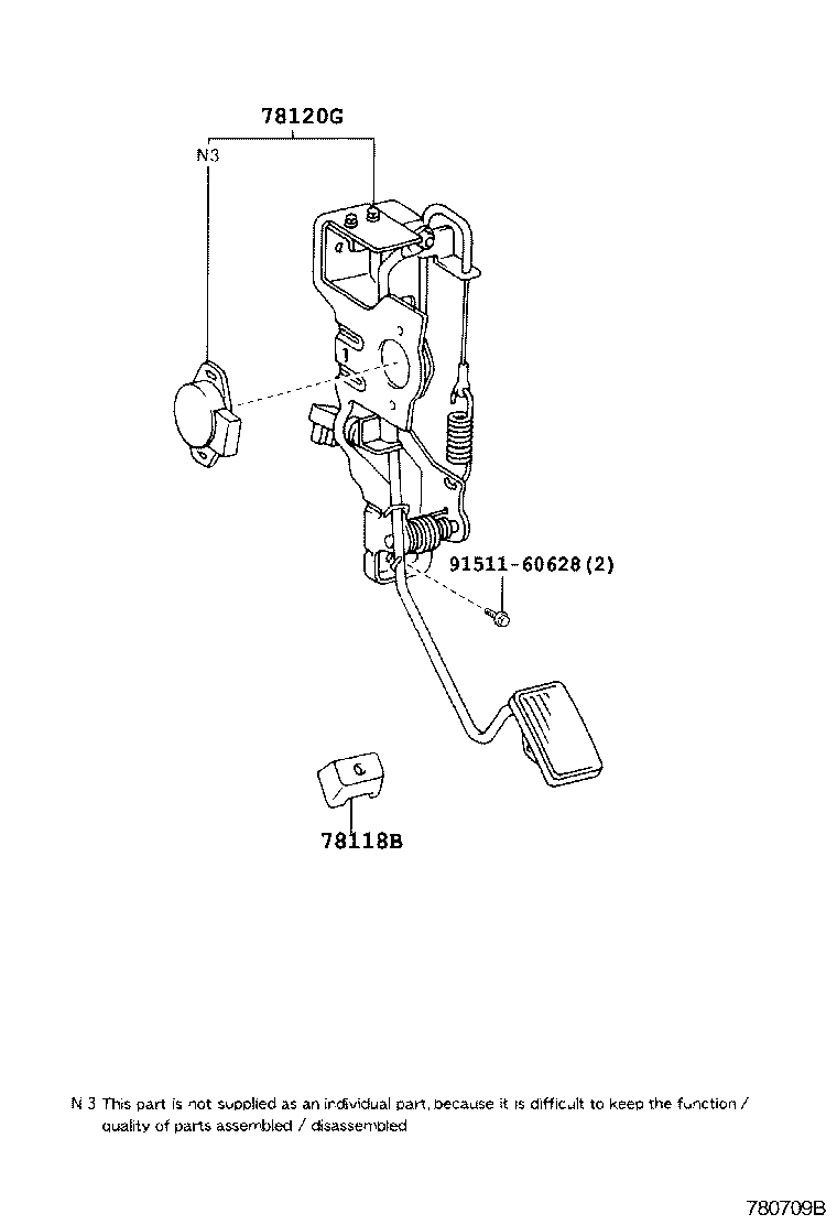  LAND CRUISER 100 105 |  ACCELERATOR LINK