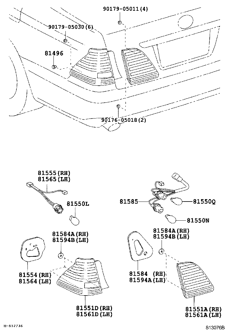  CROWN |  REAR COMBINATION LAMP