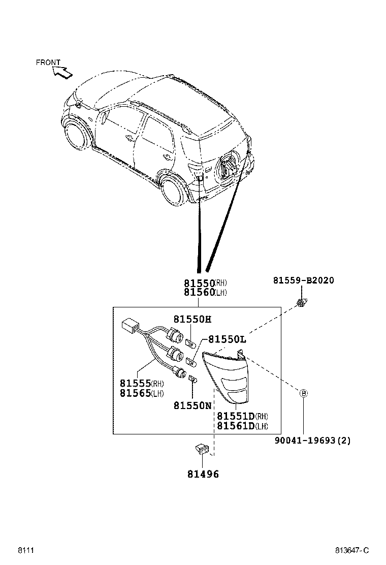  RUSH |  REAR COMBINATION LAMP