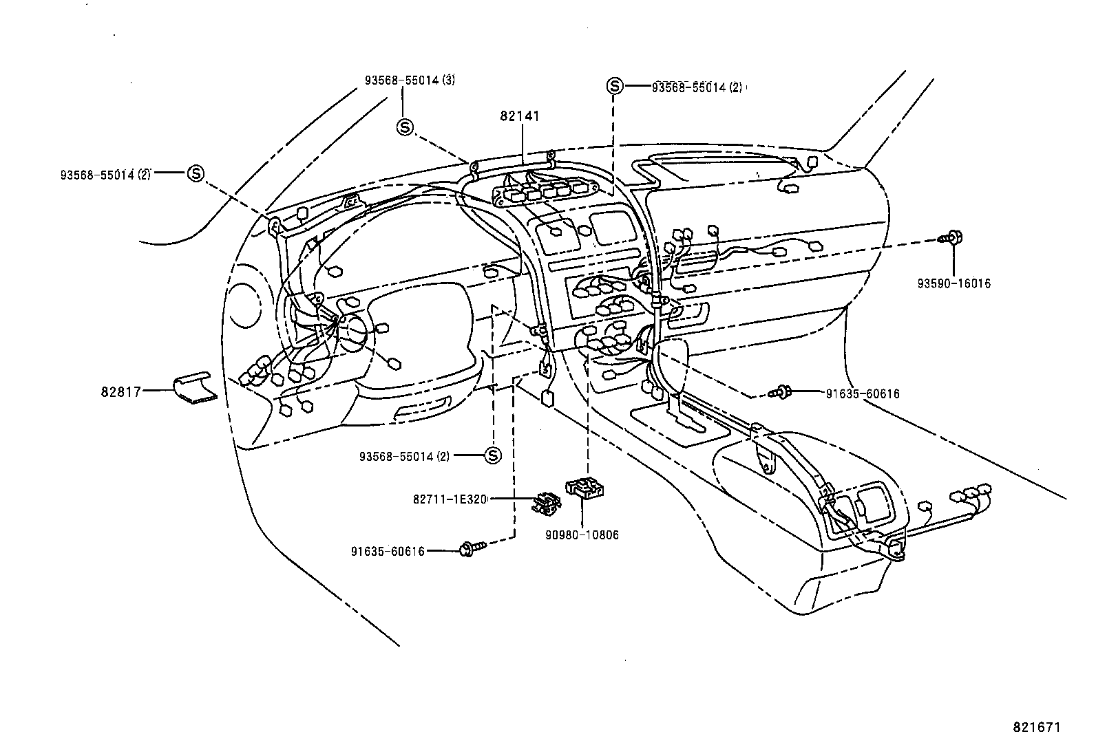  LS400 |  WIRING CLAMP