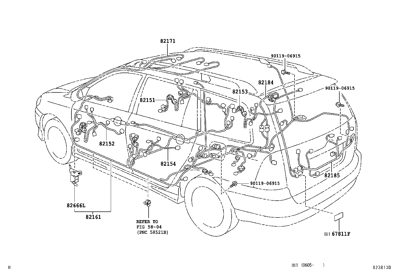  COROLLA SED WG |  WIRING CLAMP