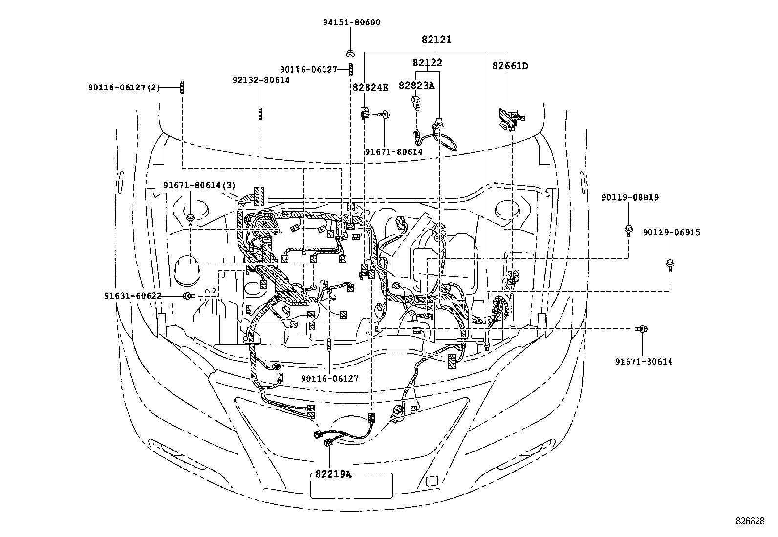  CAMRY AURION HV ARL |  WIRING CLAMP