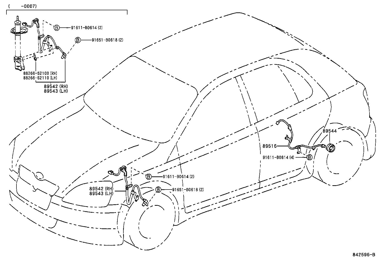  YARIS ECHO 3D 5D |  ABS VSC