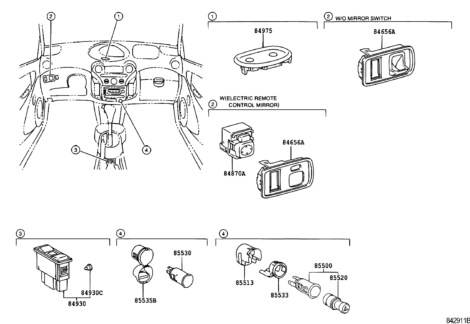  YARIS ECHO 3D 5D |  SWITCH RELAY COMPUTER