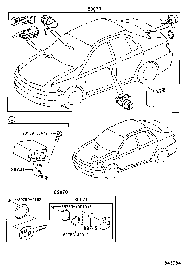  YARIS ECHO 4D |  WIRELESS DOOR LOCK