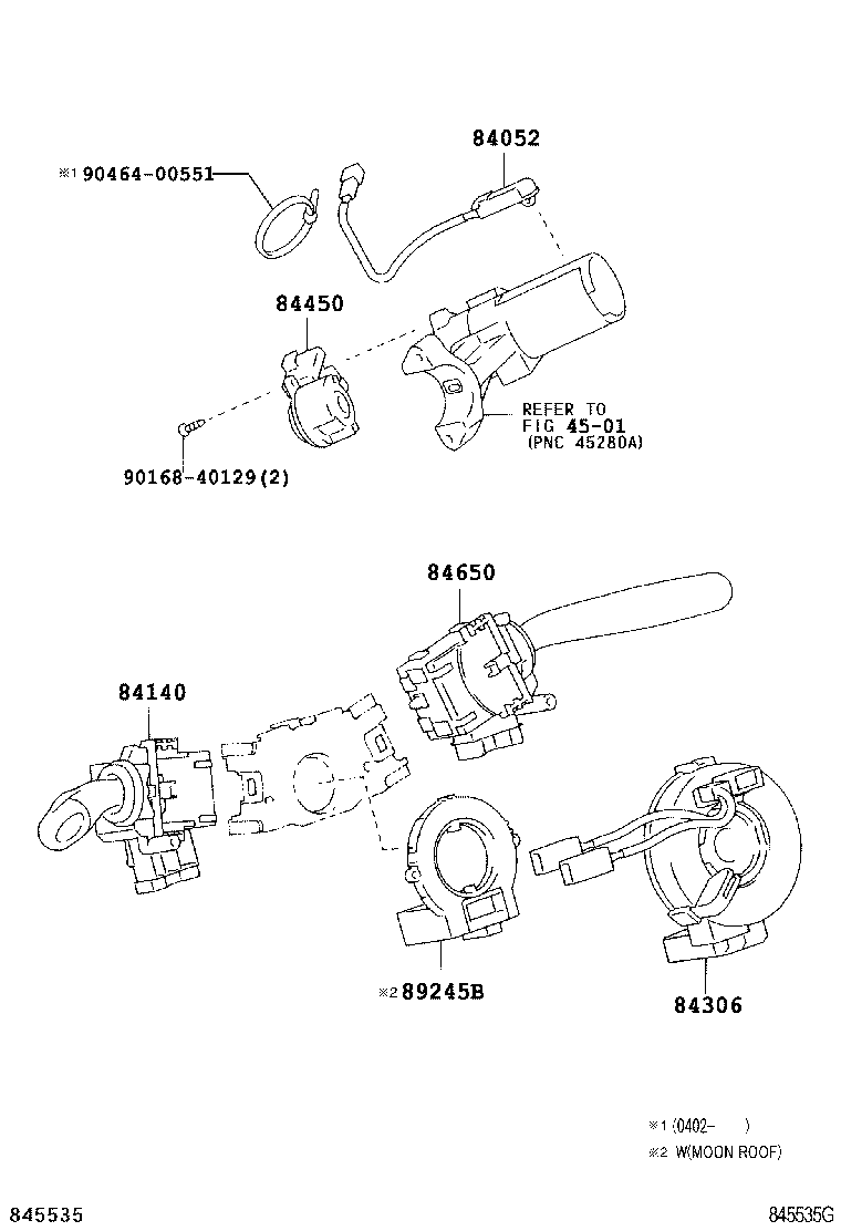  TOYOTA XA |  SWITCH RELAY COMPUTER