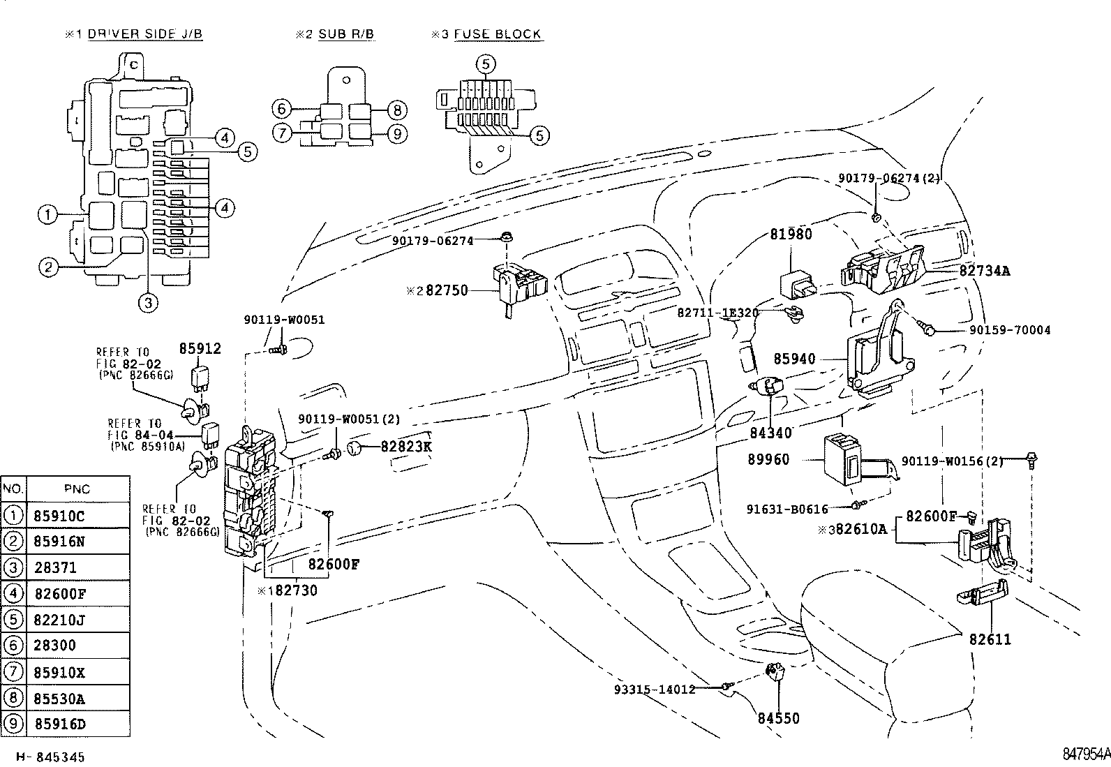  AVENSIS |  SWITCH RELAY COMPUTER