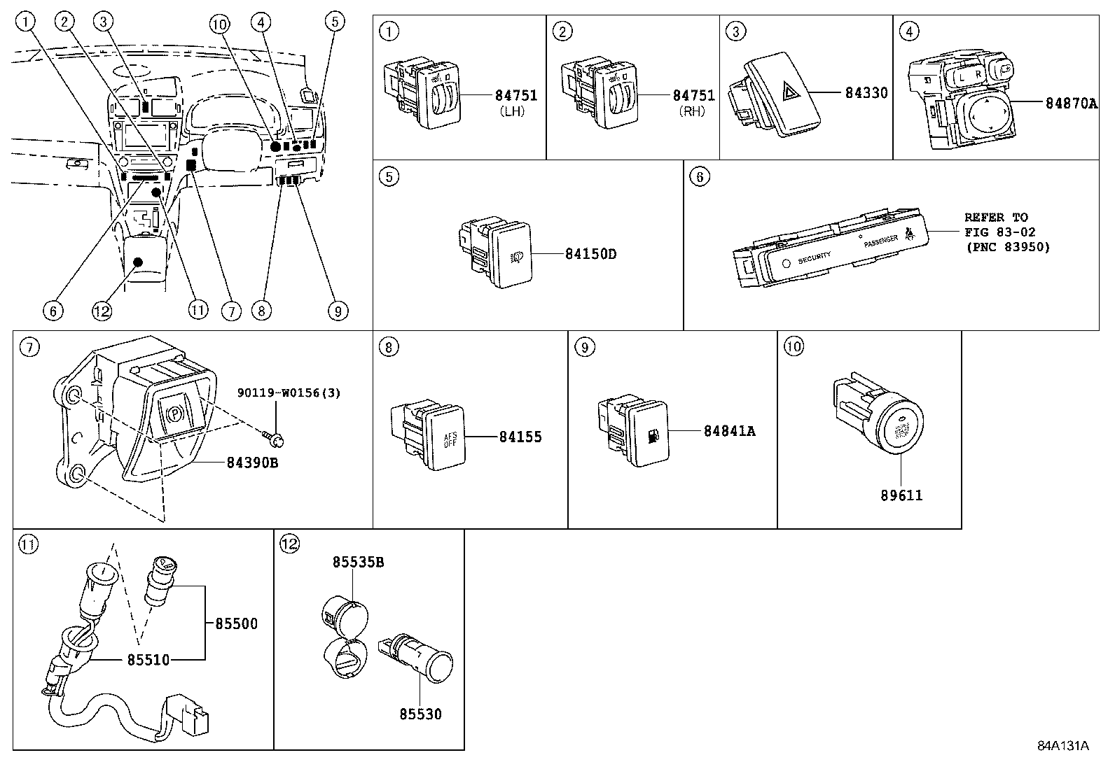  AVENSIS |  SWITCH RELAY COMPUTER