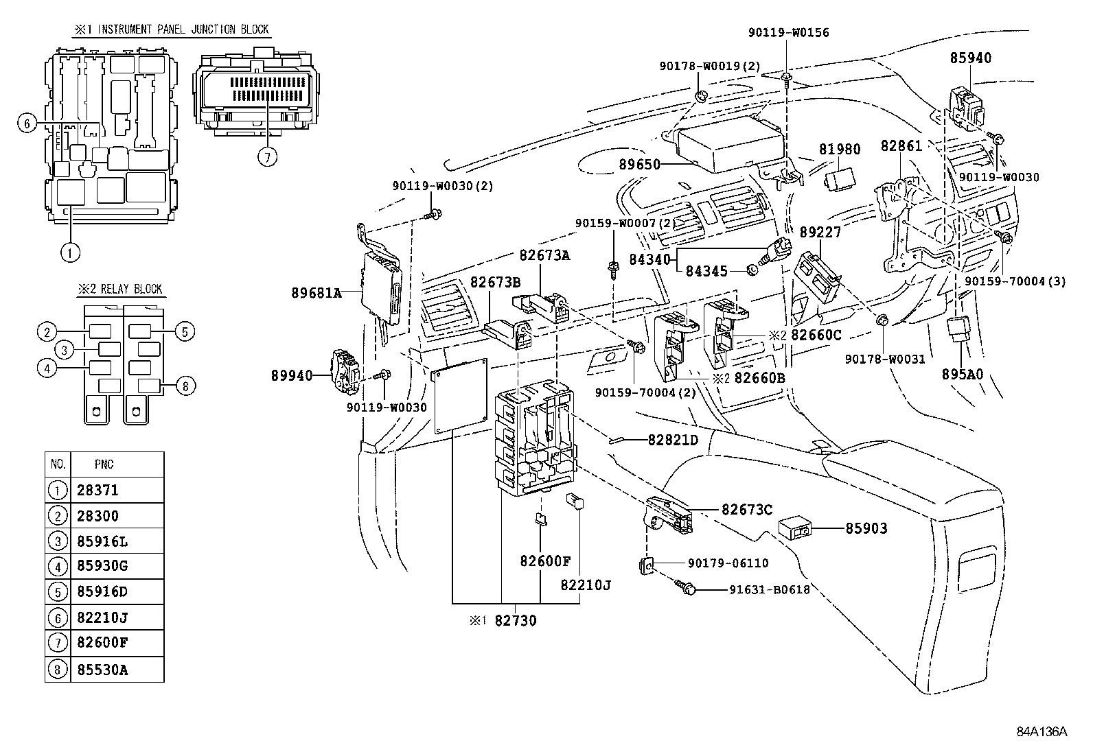  AVENSIS |  SWITCH RELAY COMPUTER