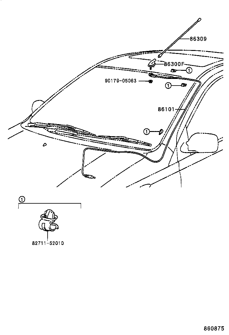  YARIS ECHO 3D 5D |  ANTENNA