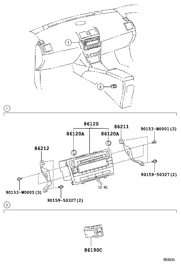  AVENSIS |  RADIO RECEIVER AMPLIFIER CONDENSER